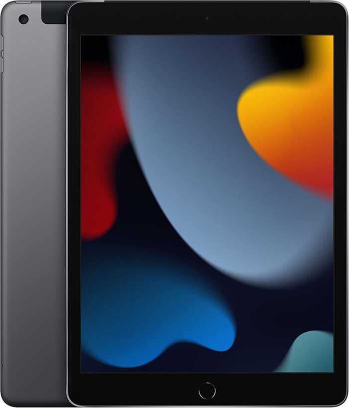 Apple iPad 2021 (10.2 بوصة، Wi-Fi ، 64 جيجابايت) رمادي فلكي (الجيل التاسع)